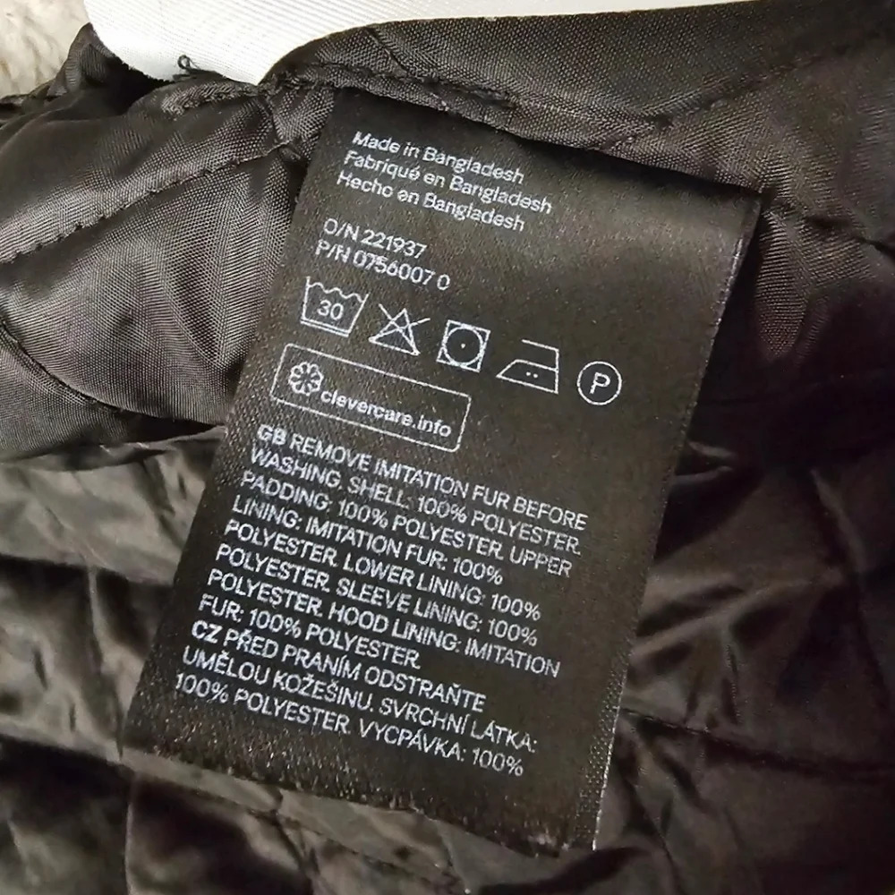 H&M Black Youth Parka Coat - Picture 9 of 10